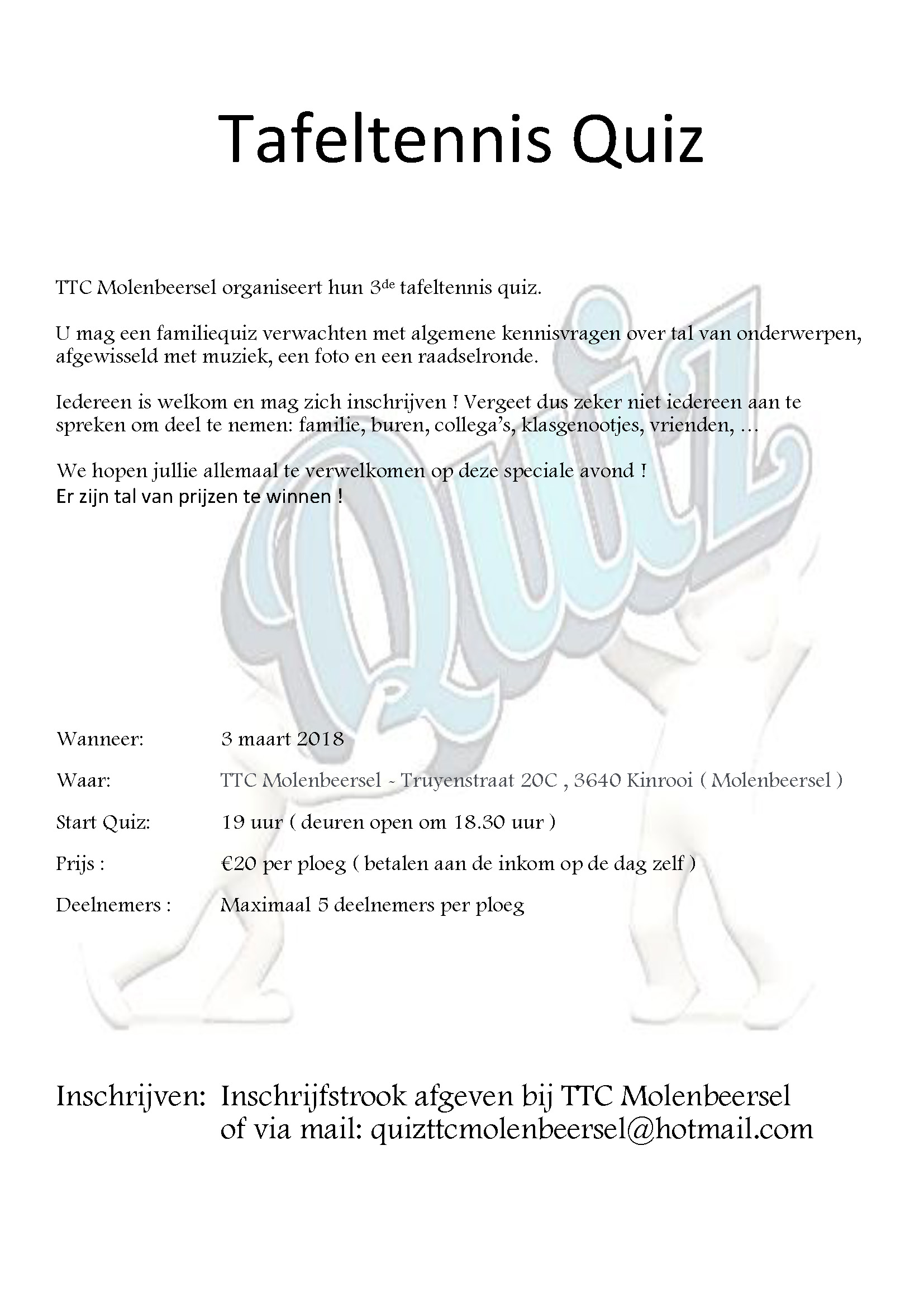 quiz info